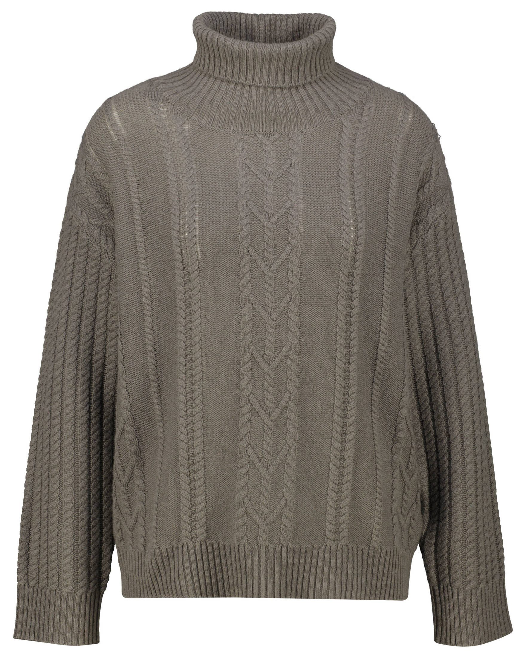 Strickpullover Damen Rollkragenpullover aus Wolle mit Kaschmir