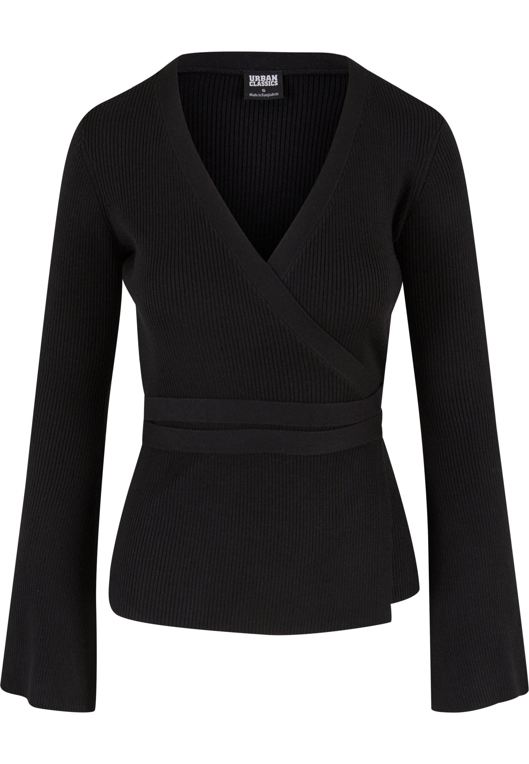 URBAN CLASSICS Cardigan Urban Classics Damen Ladies Rib Knit Wrapped Cardig günstig online kaufen