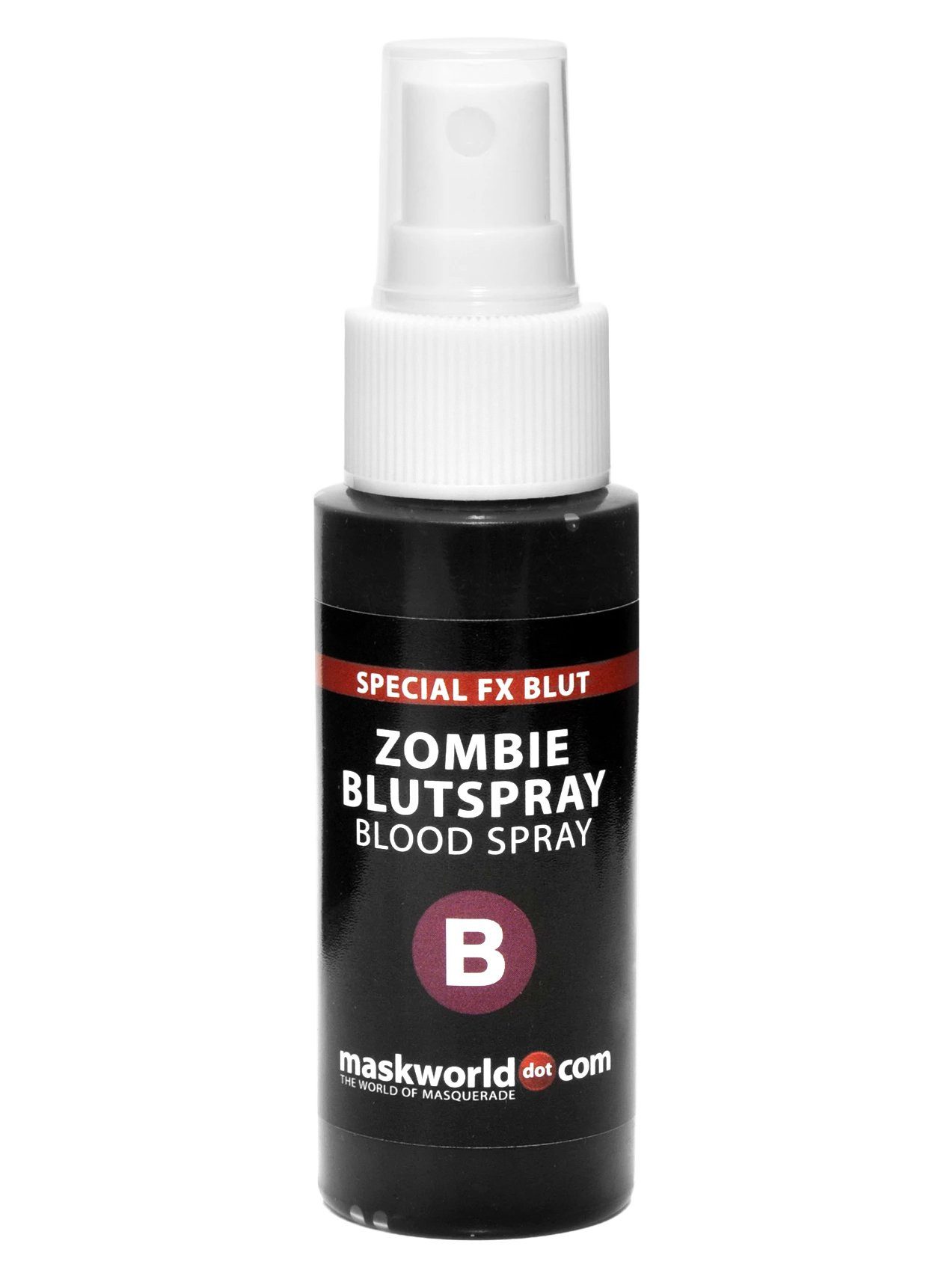 Maskworld Theaterschminke Zombie Blutspray, Hochwertiger Spezialeffekt für eine blutig-schaurige Verwandlung