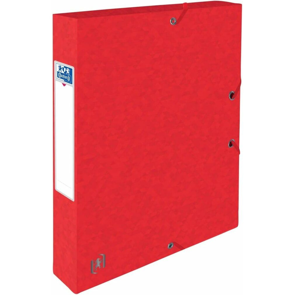 OXFORD Fächermappe Heftbox TOP FILE+ 4,0 cm rot