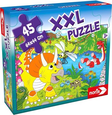 Noris Puzzle XXL Puzzle Dinosaurier, 45 Puzzleteile