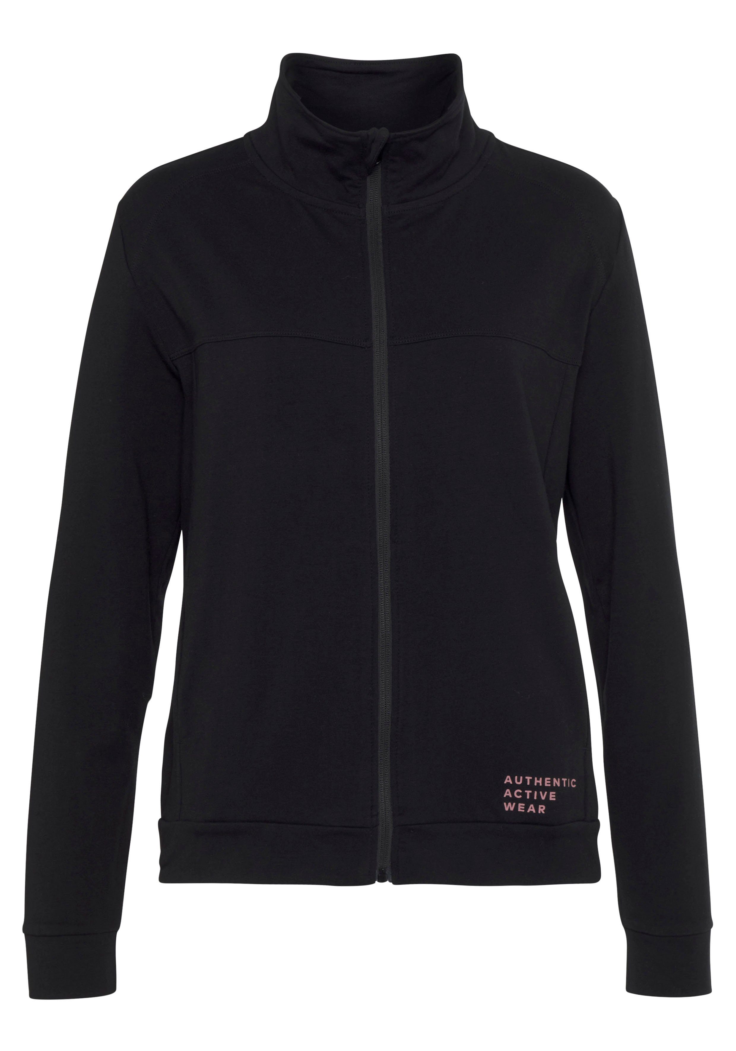 vivance active Sweatjacke Sportjacke mit seitlichen günstig online kaufen