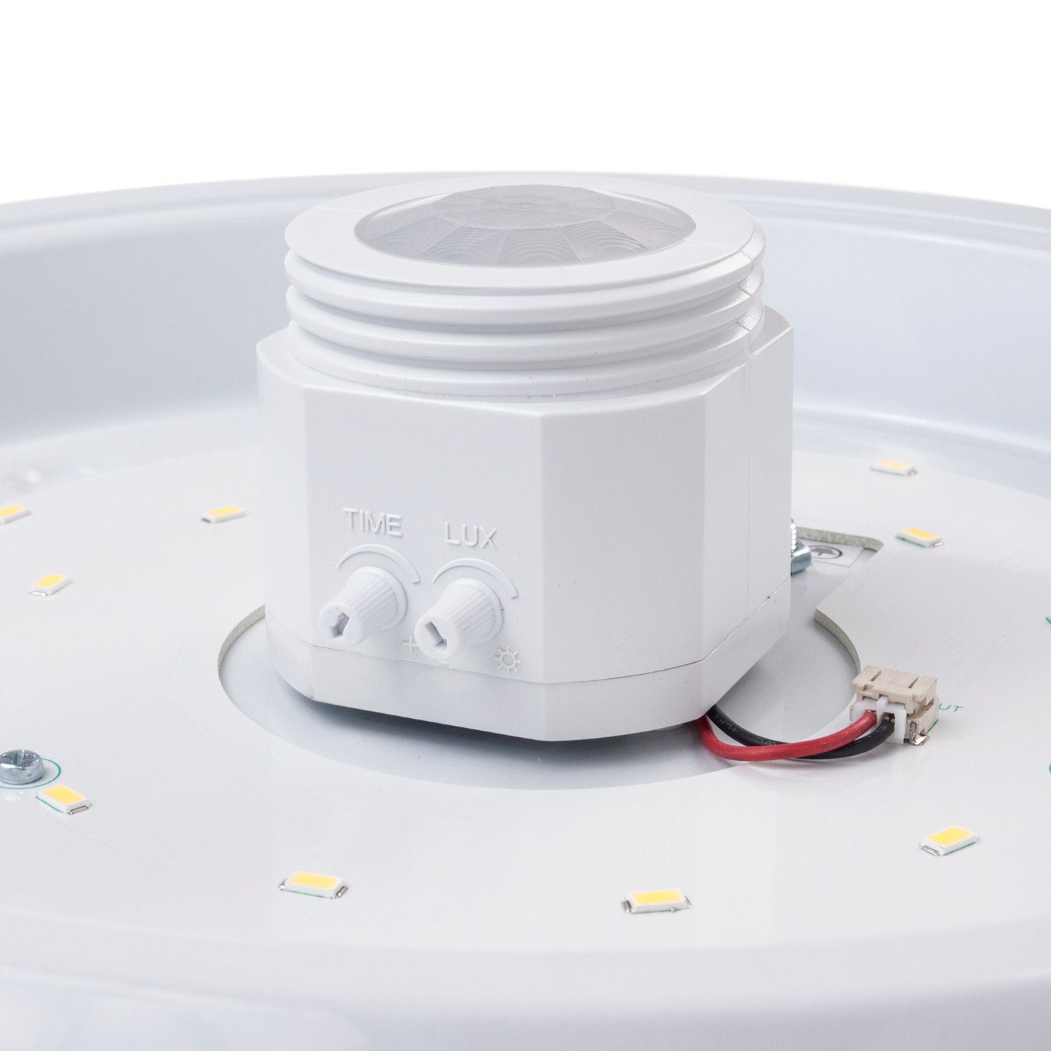Maclean LED Deckenleuchte MCE131 mit Bewegungsmelder 12W – 360° PIR Sensor, mit PIR-Bewegungsmelder, LED fest integriert, 6m Reichweite, Deckenlampe für Flur, Treppenhaus & Garage