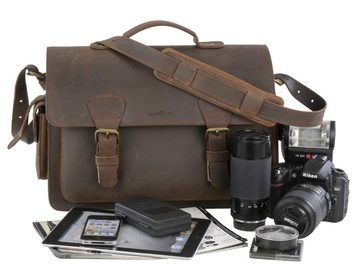Ruitertassen Fototasche Camerabags, dickes Sattelleder, Kameratasche, für DSLR, Tragegriff, Schultergurt