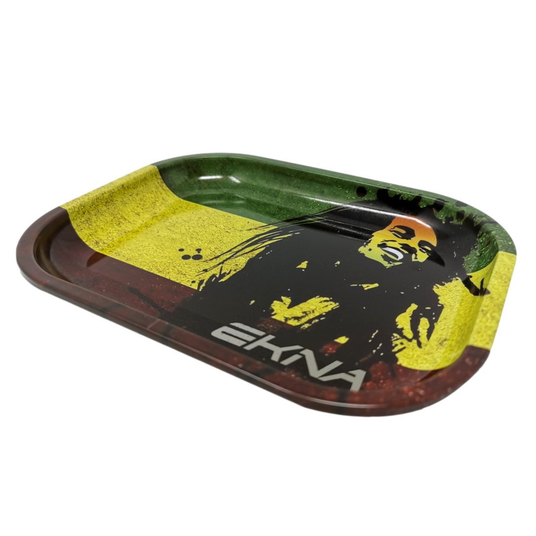 EKNA Tablett Rolling Tray - Drehunterlage - Bau Tablett - Bröselschale, Metall, (1-tlg), Randhöhe 1,6cm!