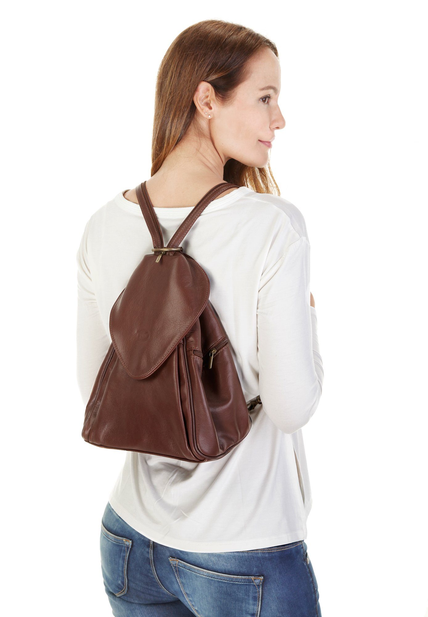 Piké Cityrucksack ANNA MARIA, echt Leder, Made in Italy günstig online kaufen