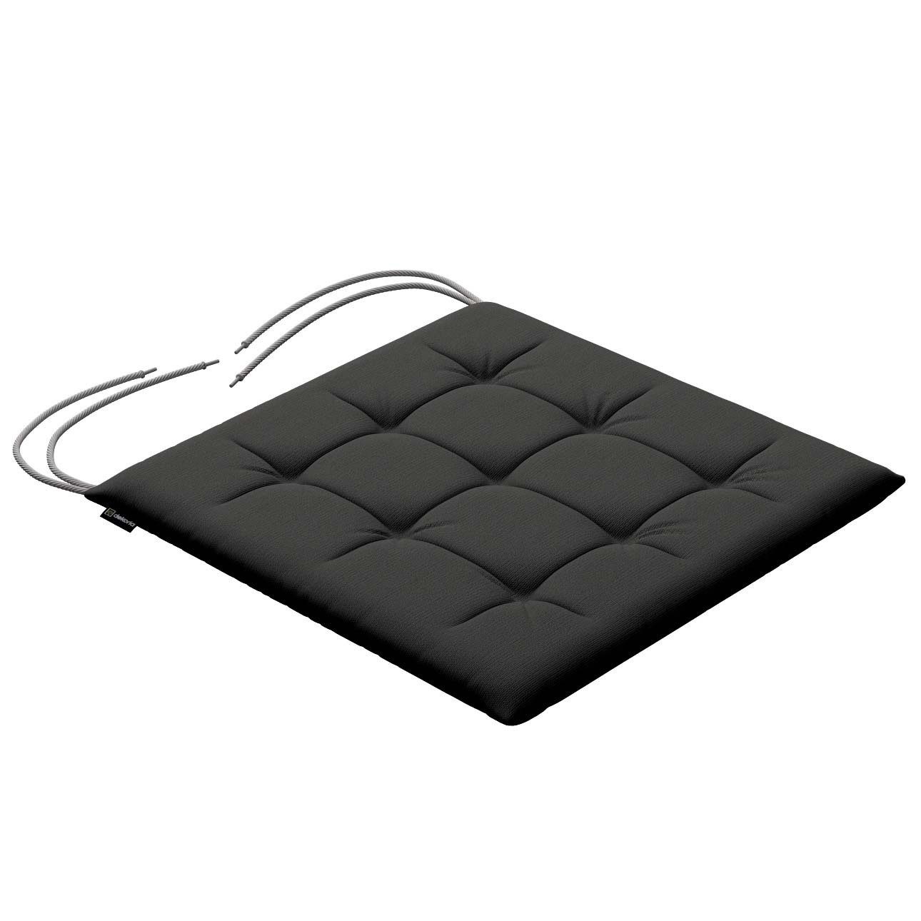 Dekoria Dekokissen Stuhlkissen Jonas mit Bindeschnur 40 x 40 x 3,5 cm, Cotton Panama