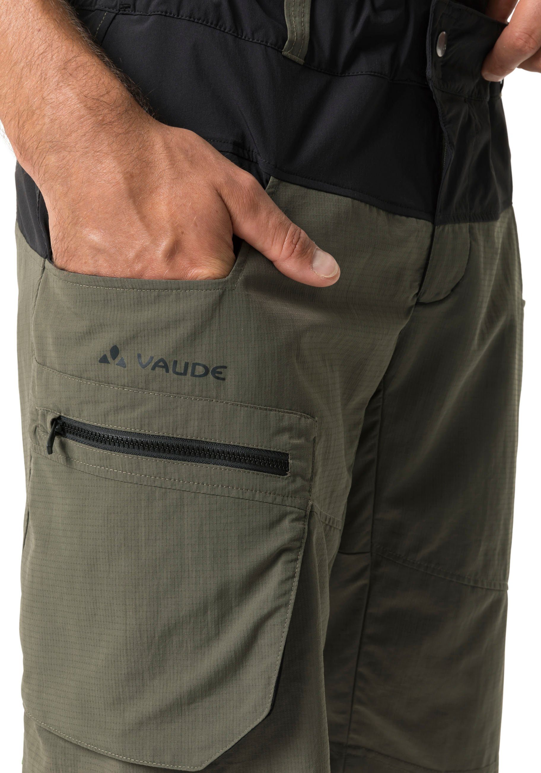 VAUDE Fahrradhose khaki SHORTS MEN'S QIMSA (1-tlg)