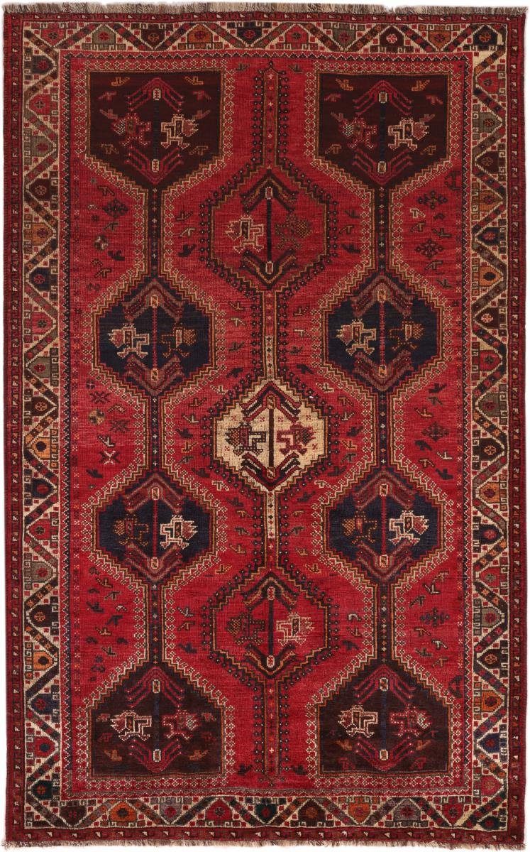 Orientteppich Shiraz 174x269 Handgeknüpfter Orientteppich / Perserteppich, Nain Trading, rechteckig, Höhe: 10 mm