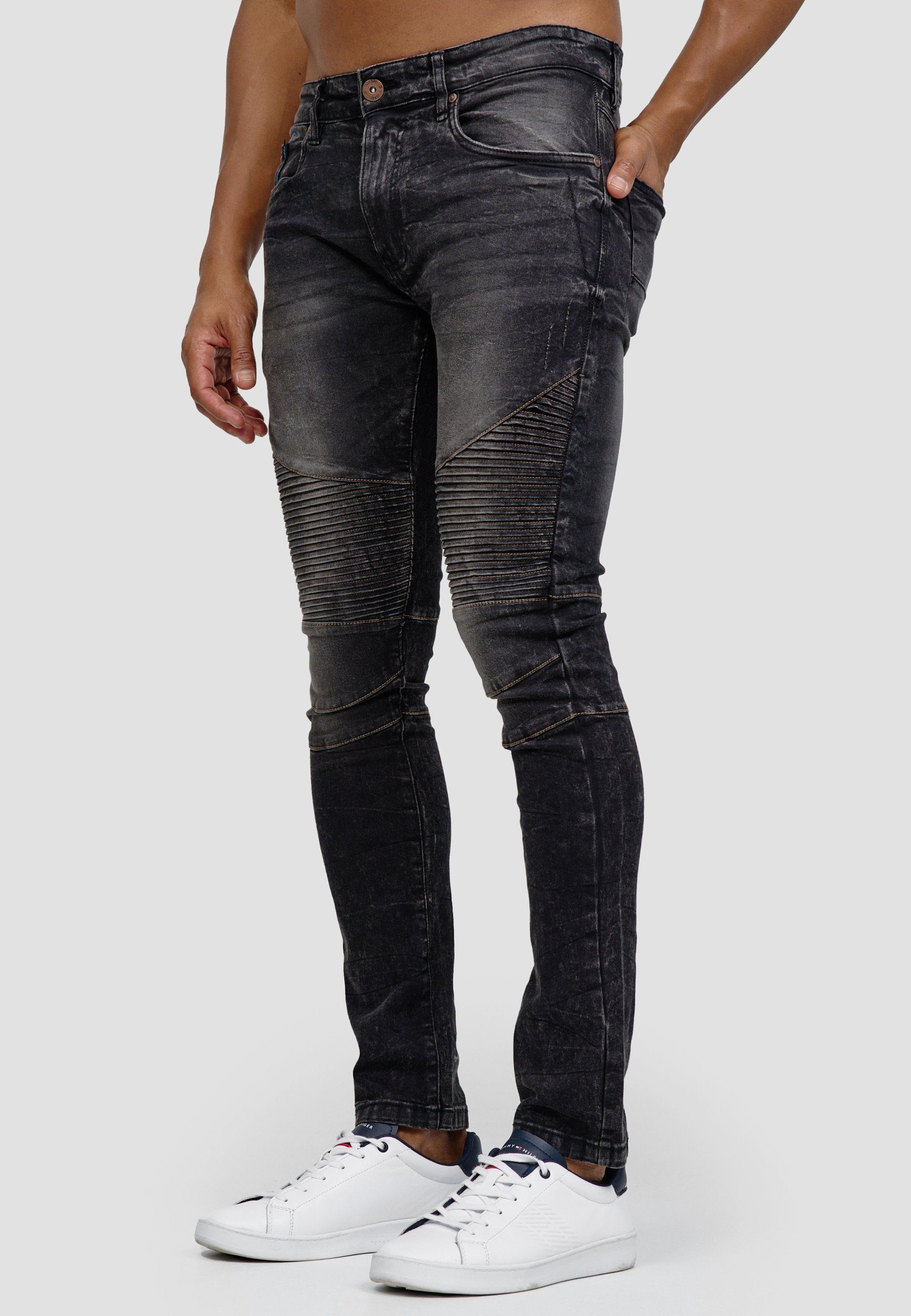 Boston Indicode Vintage Slim-fit-Jeans Black