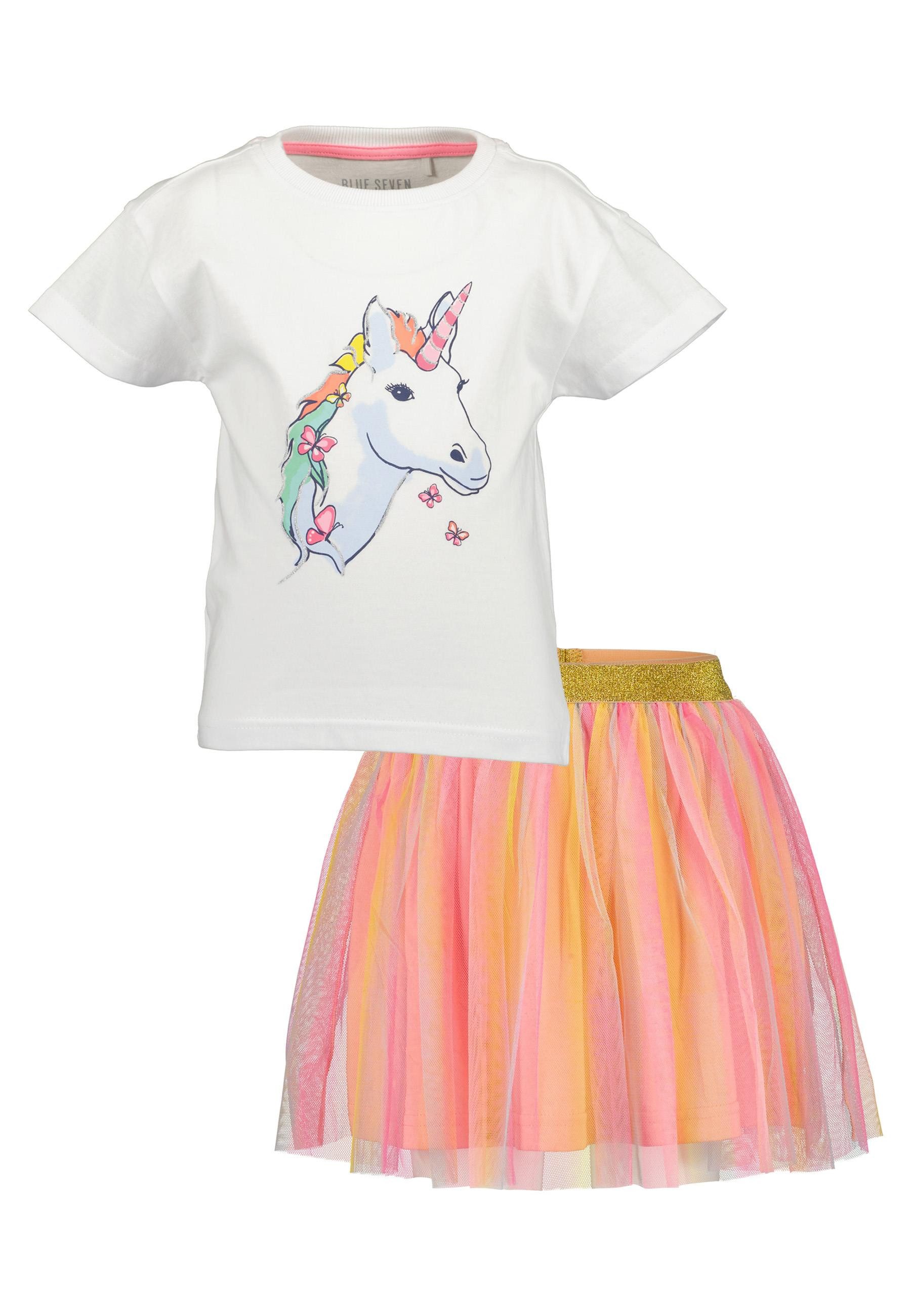 Blue Seven Shirt & Rock (2-tlg., Set) mit tollem Einhorn-Frontmotiv