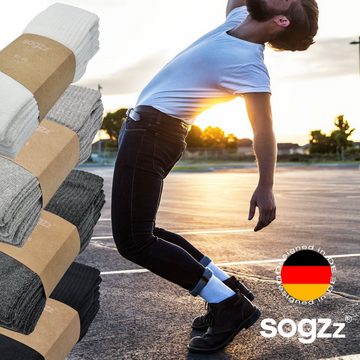 sogzz Tennissocken 5-30 Paar Sportsocken 80% Baumwolle Arbeitssocken Herren Damen (Modell: Sport Basic, 5-Paar)