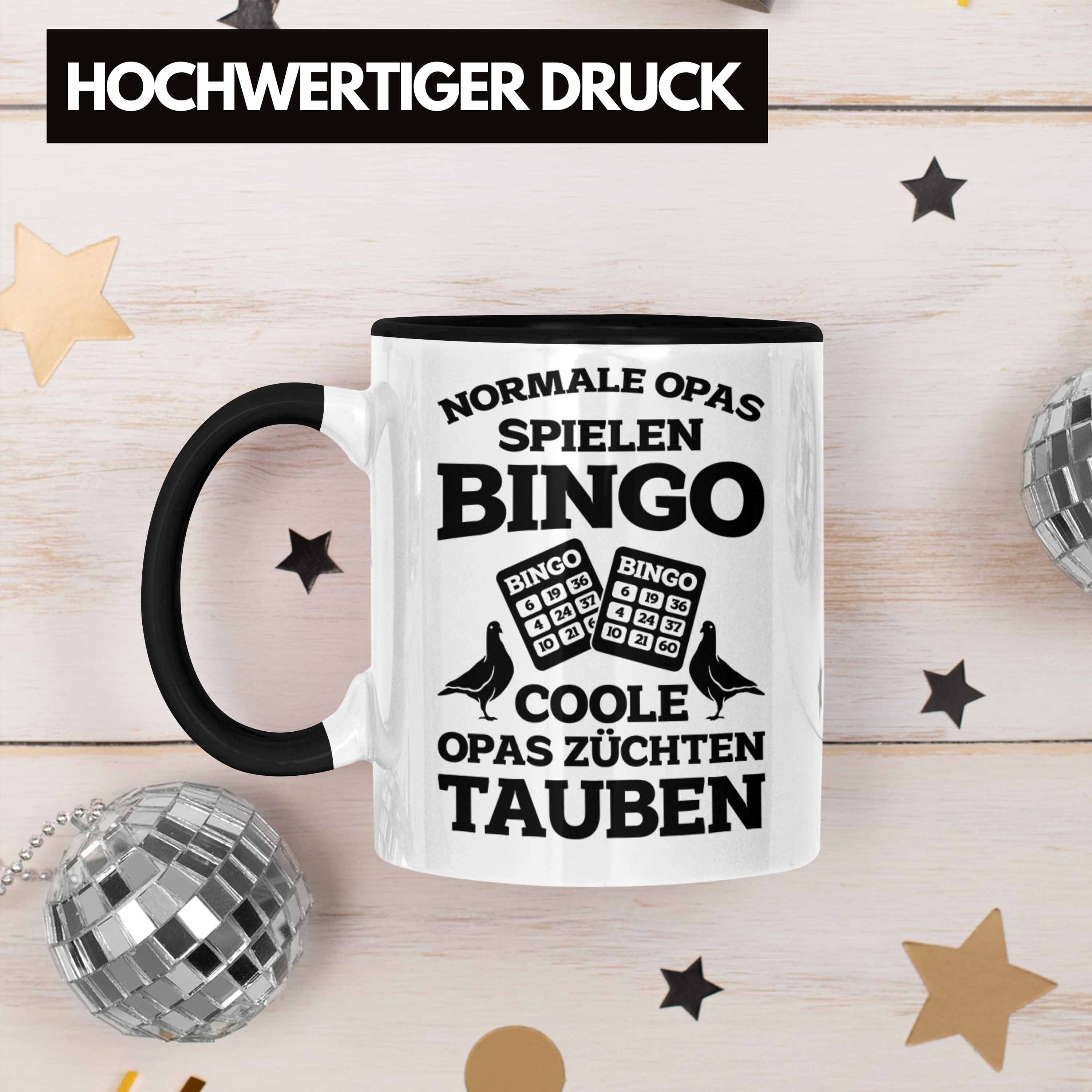 Trendation Tasse Trendation Taubenliebhaber Geschenk Opa Spruch Geschenkidee Schwarz mit - Tasse Taubenbesitzer Taubenzüchter