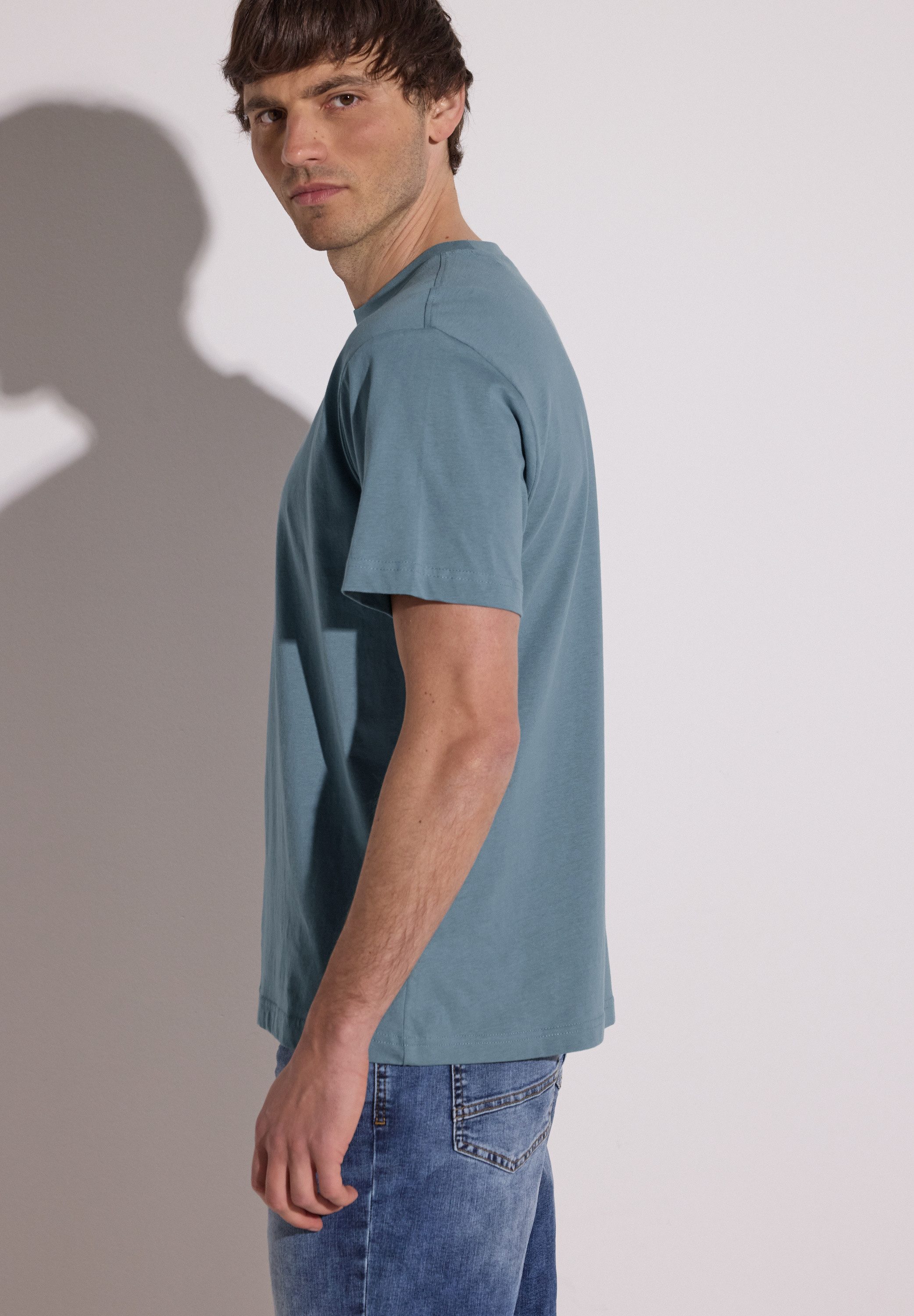 STREET ONE MEN T-Shirt aus reiner Baumwolle