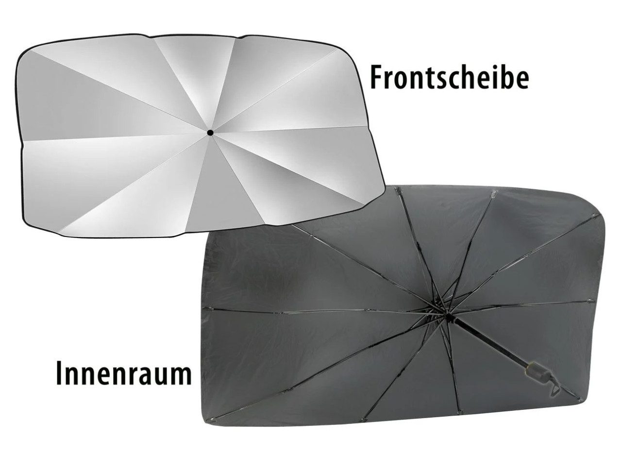 Cartrend Autosonnenschutz Cartrend Sonnenschirm für Frontscheibe 135 x 71 cm