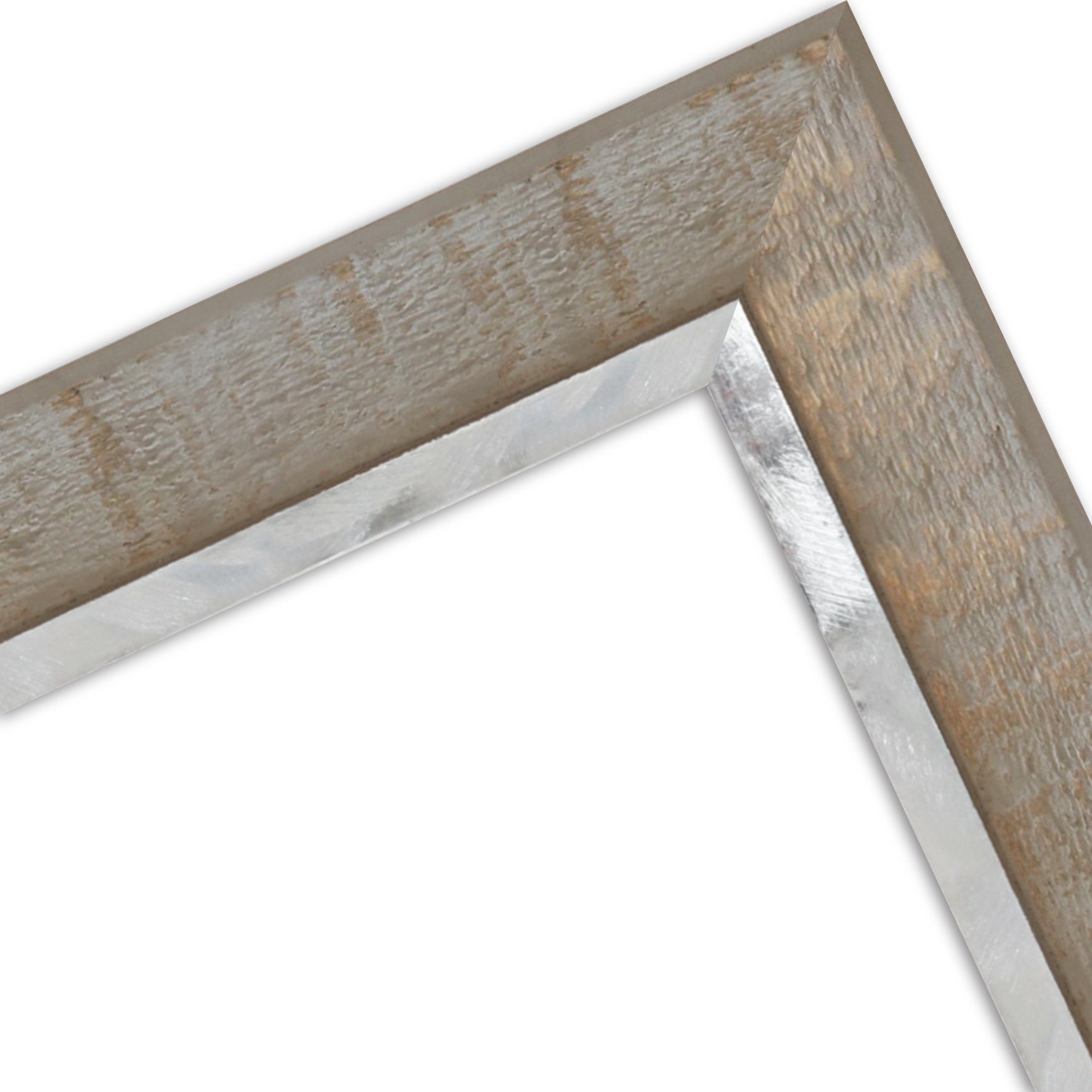 WANDStyle Bilderrahmen H670, Taupe, aus Massivholz im Vintage Stil