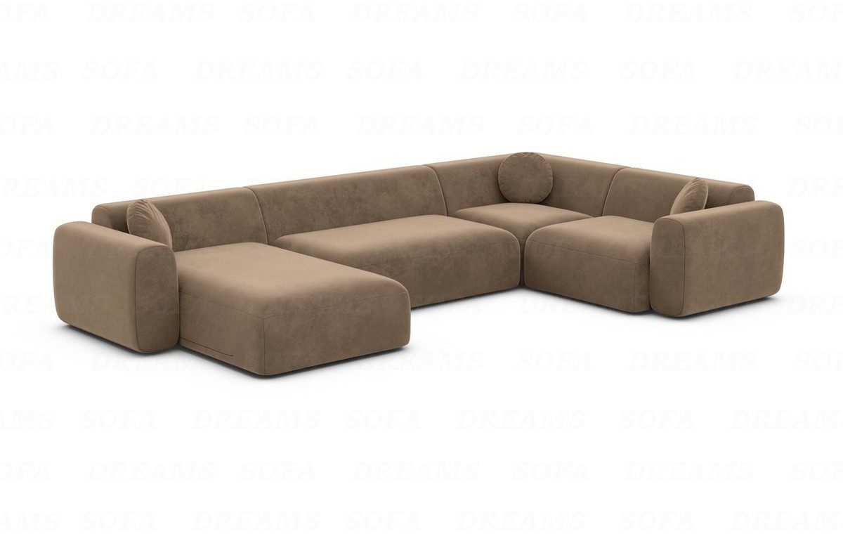 Sofa Dreams Wohnlandschaft Stoff Sofa Wohnlandschaft Cortegada U Form Polster Couch, Loungesofa