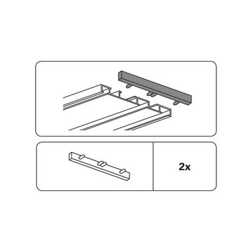 Schienensystem Gardinia Endstück für Aluminium-Vorhangschiene, GARDINIA, standard