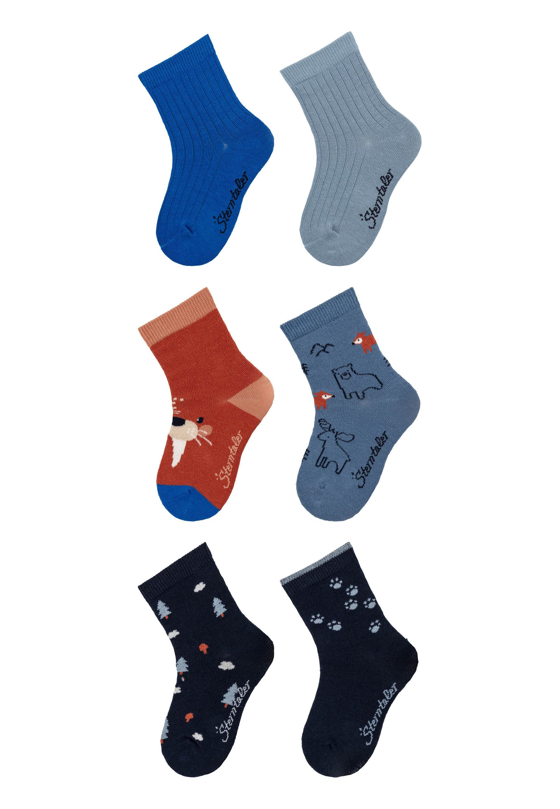 Feinsöckchen Socken 6er-Pack Walross