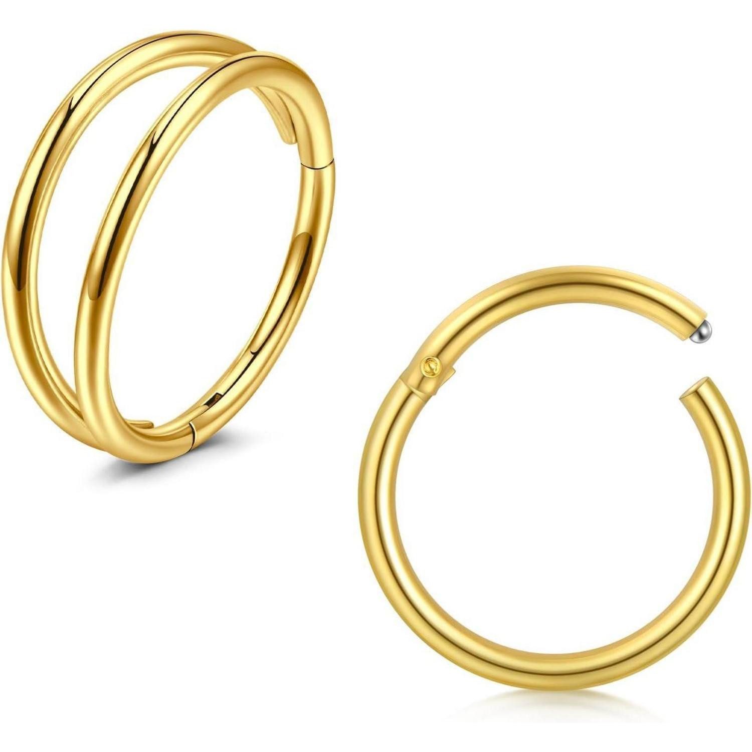 Briana Williams Nasenpiercing-Set Nasenring Helix Ring Septum Piercing Edelstahl 18g 20g Ohr