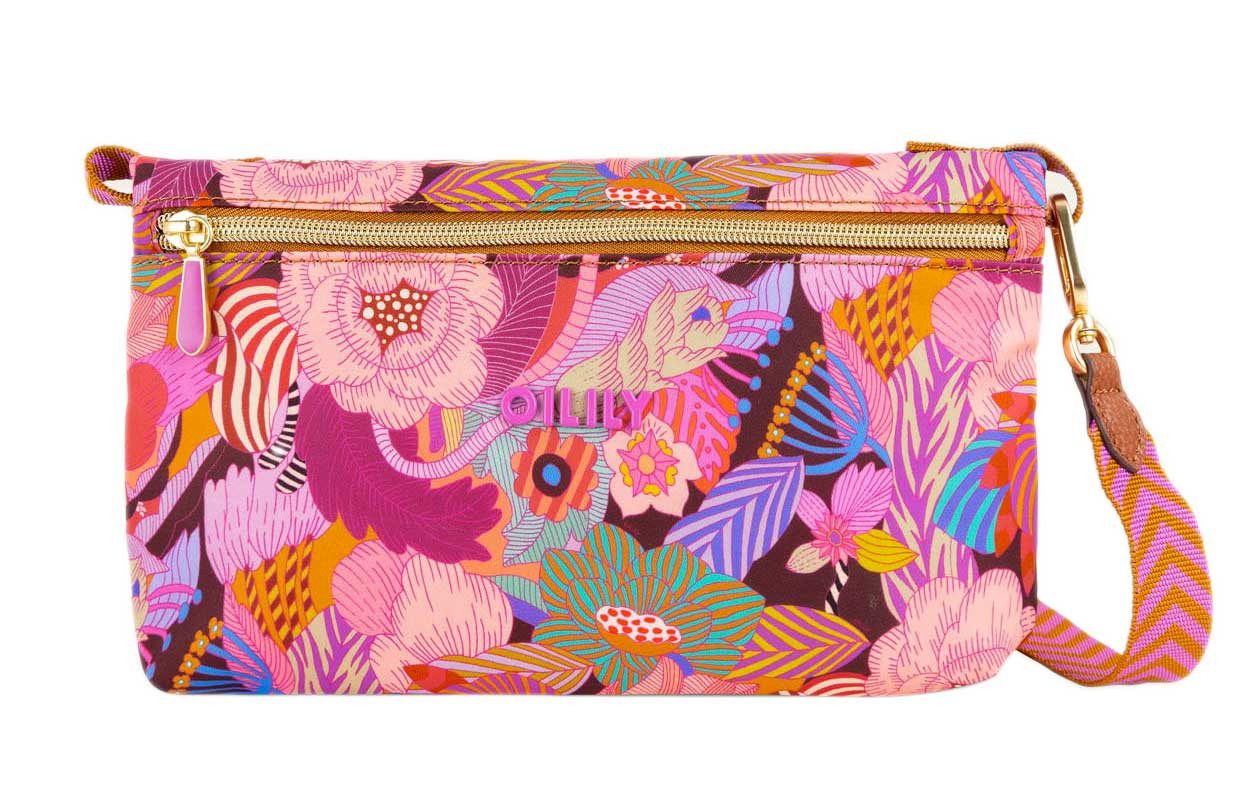 Umhängetasche Rixt Reversible Shoulder Bag Striped Flowers