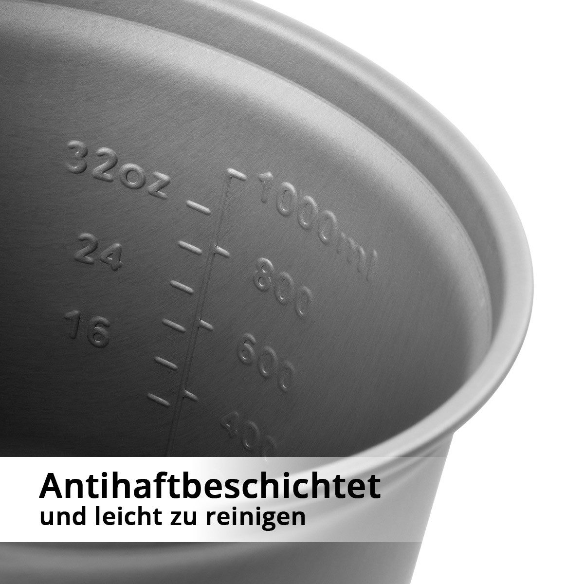 STAHLWERK Gaskocher Camping Kochgeschirr Alu Campinggeschirr Gaskocher Outdoor Set, (Set, Set), mit Topf, Pfanne, Gaskocher, Plastikschalen und Besteck