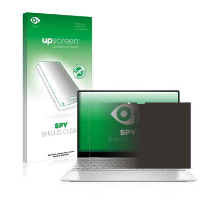 upscreen Blickschutzfolie für HP Envy x360 2-in-1 15-ey, Displayschutzfolie, Blaulichtfilter Privacy Folie Schutzfolie Sichtschutz klar Anti-Spy