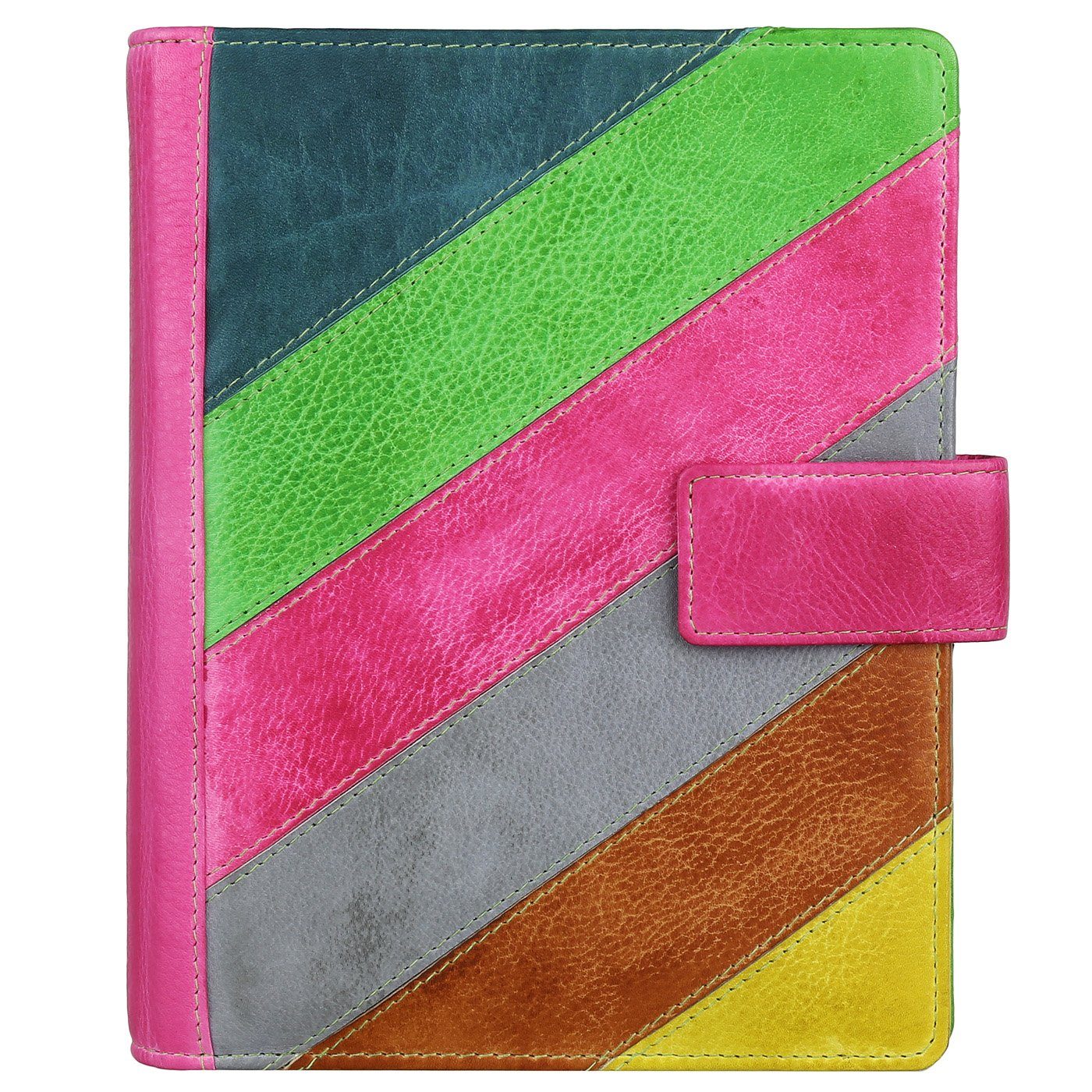 Schreibmappe Candy Shop DIN A6 bunte Leder Business Schreibmappe 872-77