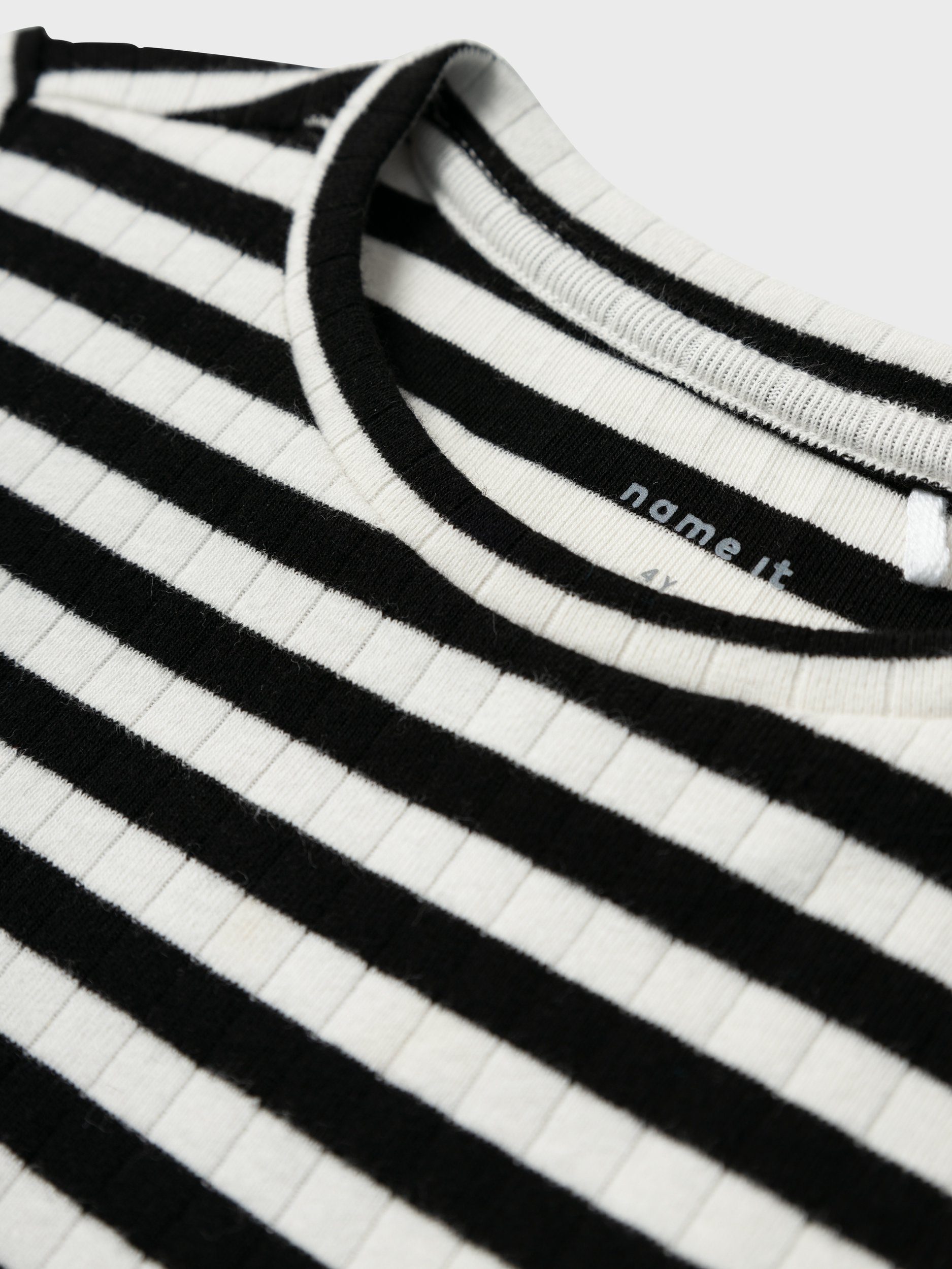 LS TOP Stripes:STRIPE Black XSL Name NMFSURAJA It T-Shirt NOOS