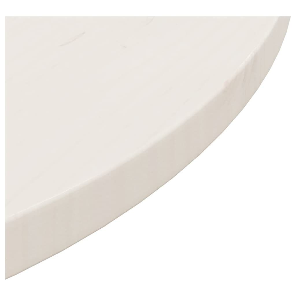 cm Weiß (1 Massivholz St) Kiefer furnicato Tischplatte Ø60x2,5