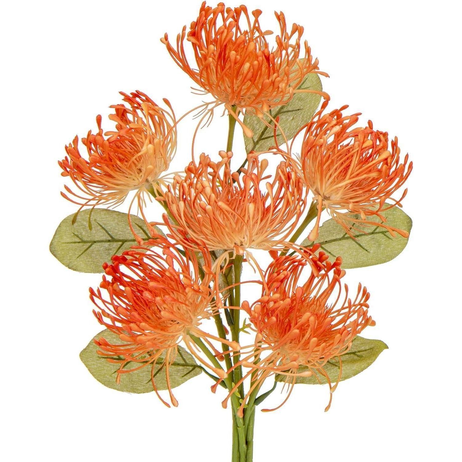Kunstblume Kunstblumen Chrysanthemen 6er Stiel