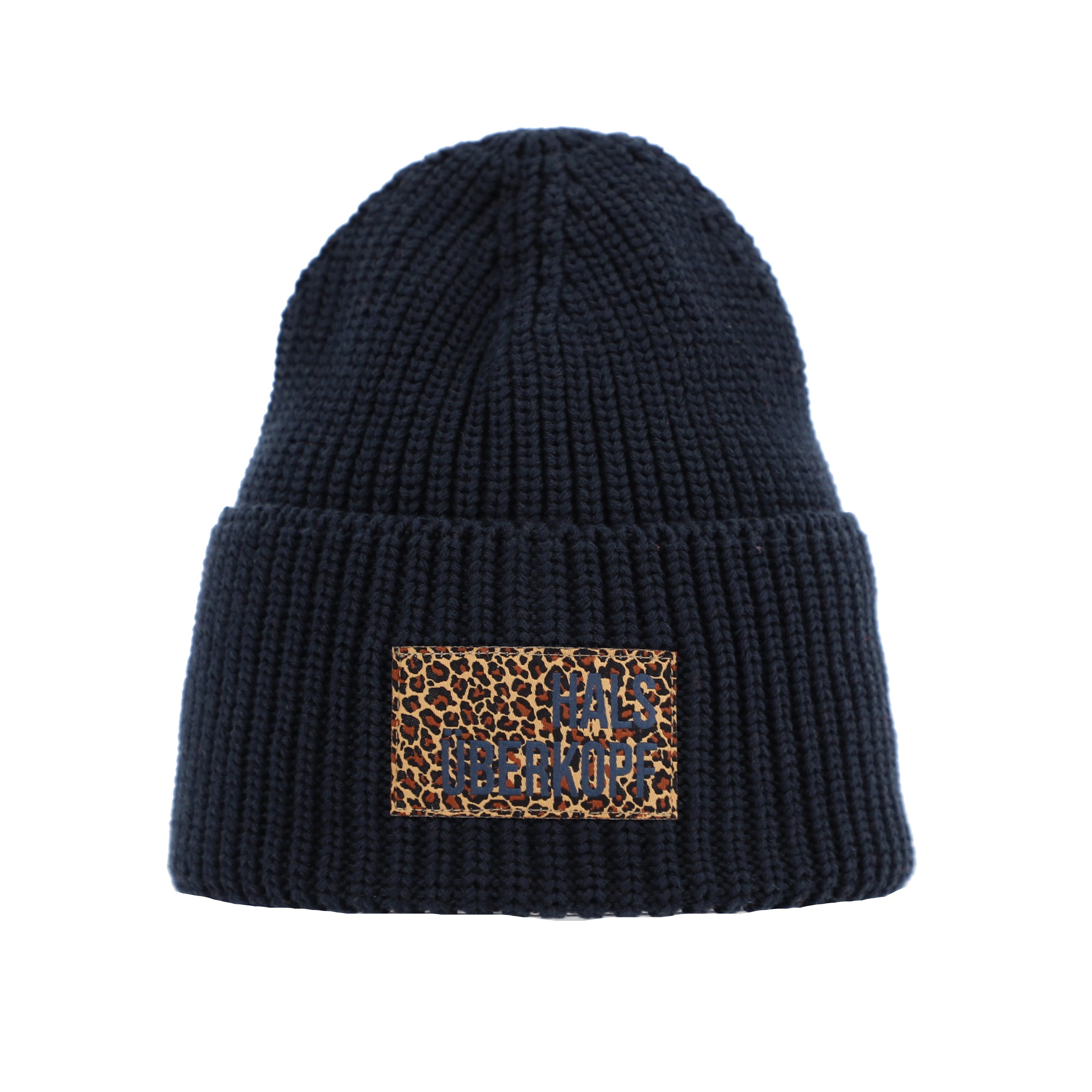 halsüberkopf Accessoires Strickmütze mit Leo-Badge und günstig online kaufen