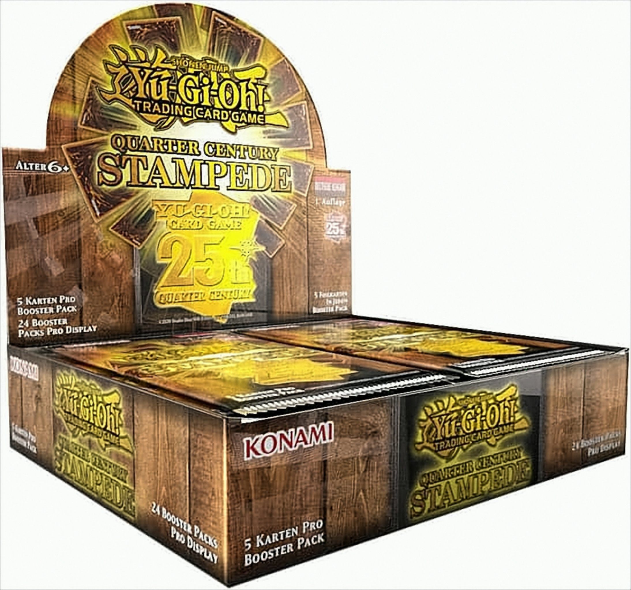 Konami Sammelkarte Yu-Gi-Oh ! Quarter Century Stampede Booster-Display DE