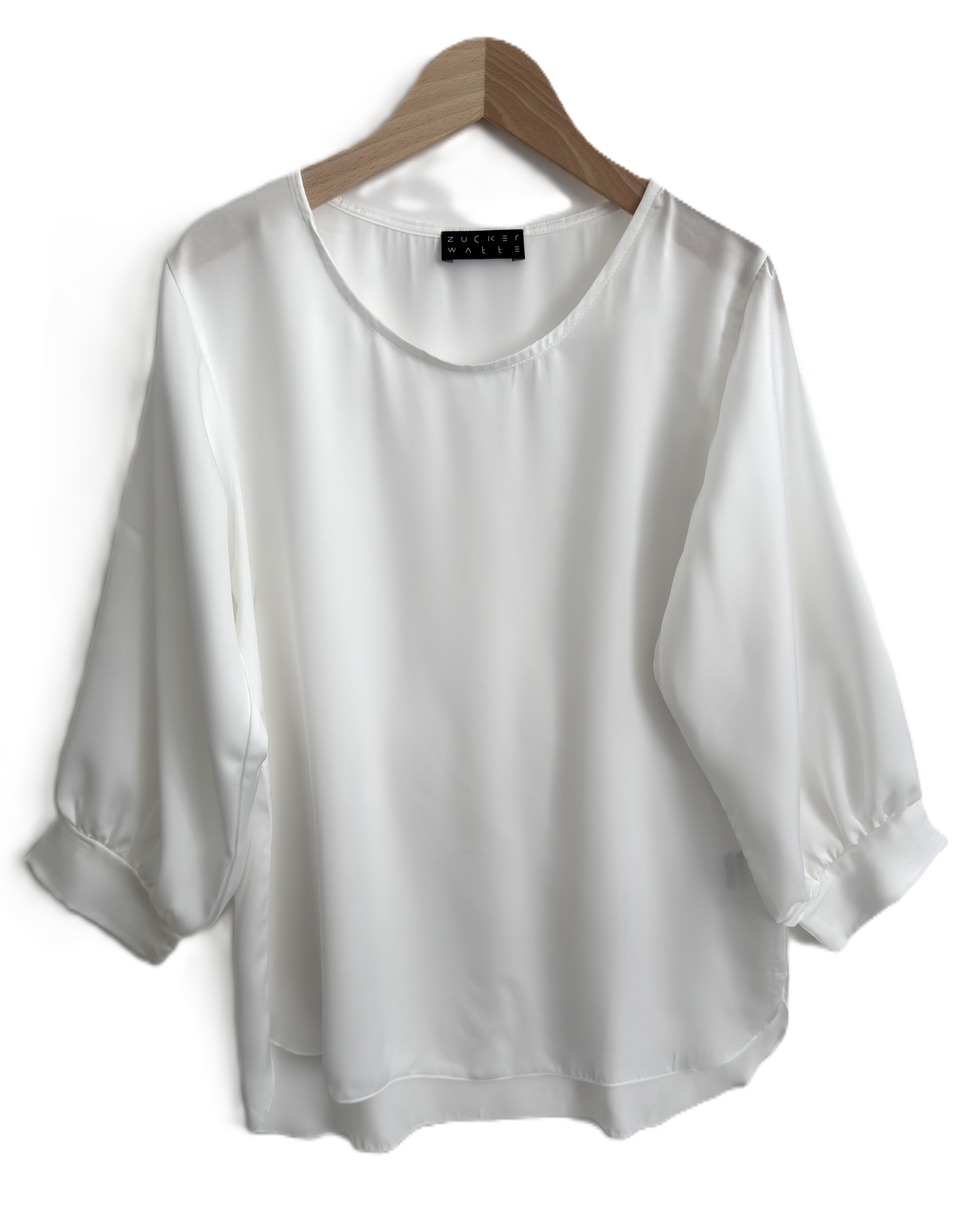 Zuckerwatte Satinbluse SILK TOUCH mit Rundhals günstig online kaufen