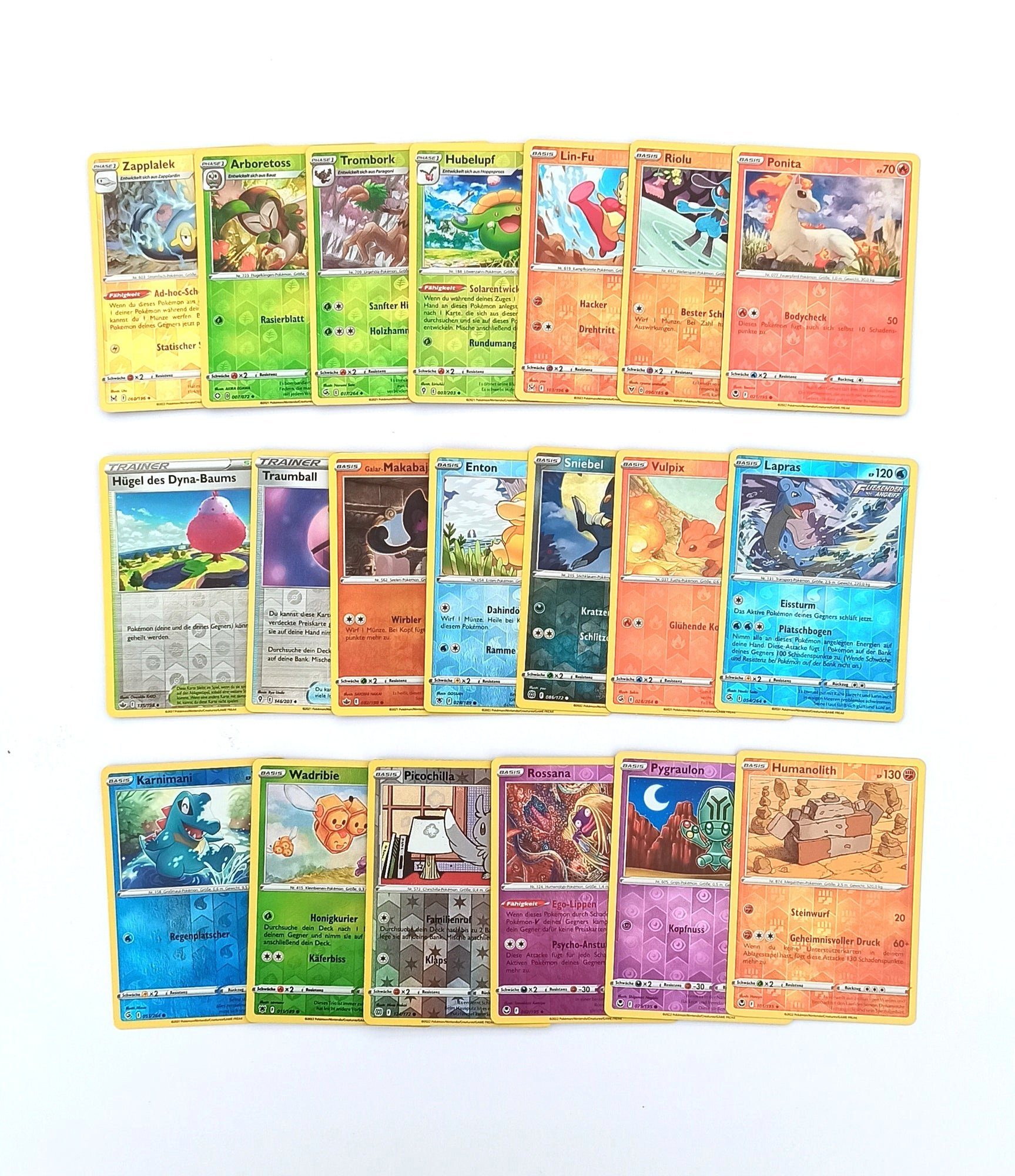 The Pokémon Company International Sammelkarte 20 Pokémon-Karten REVERSE HOLO - Deutsch - Sortiert und zufällig gemis