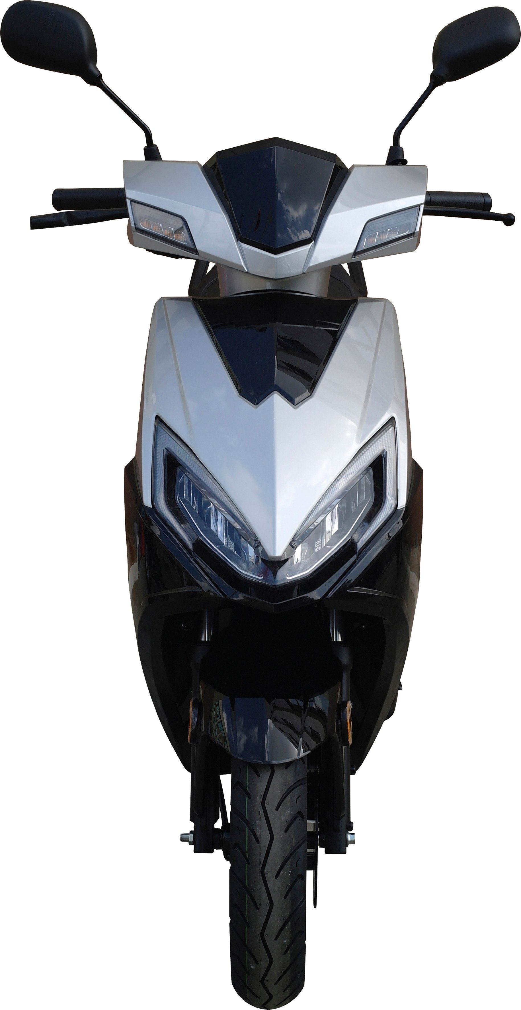 GT UNION Motorroller ccm, 50 km/h, 45 X Sonic silberfarben/schwarz 5 Euro 50-45