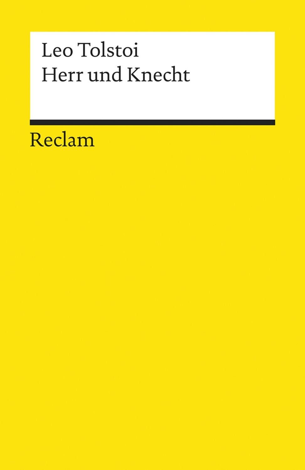 Herr und Knecht / Leo N. Tolstoi