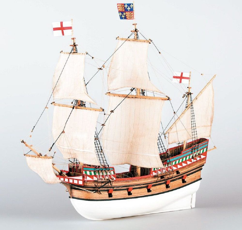 Modellbausatz Krick Dusek Schiff Golden Hind 16 Jh. 1:72 Holz Baukasten