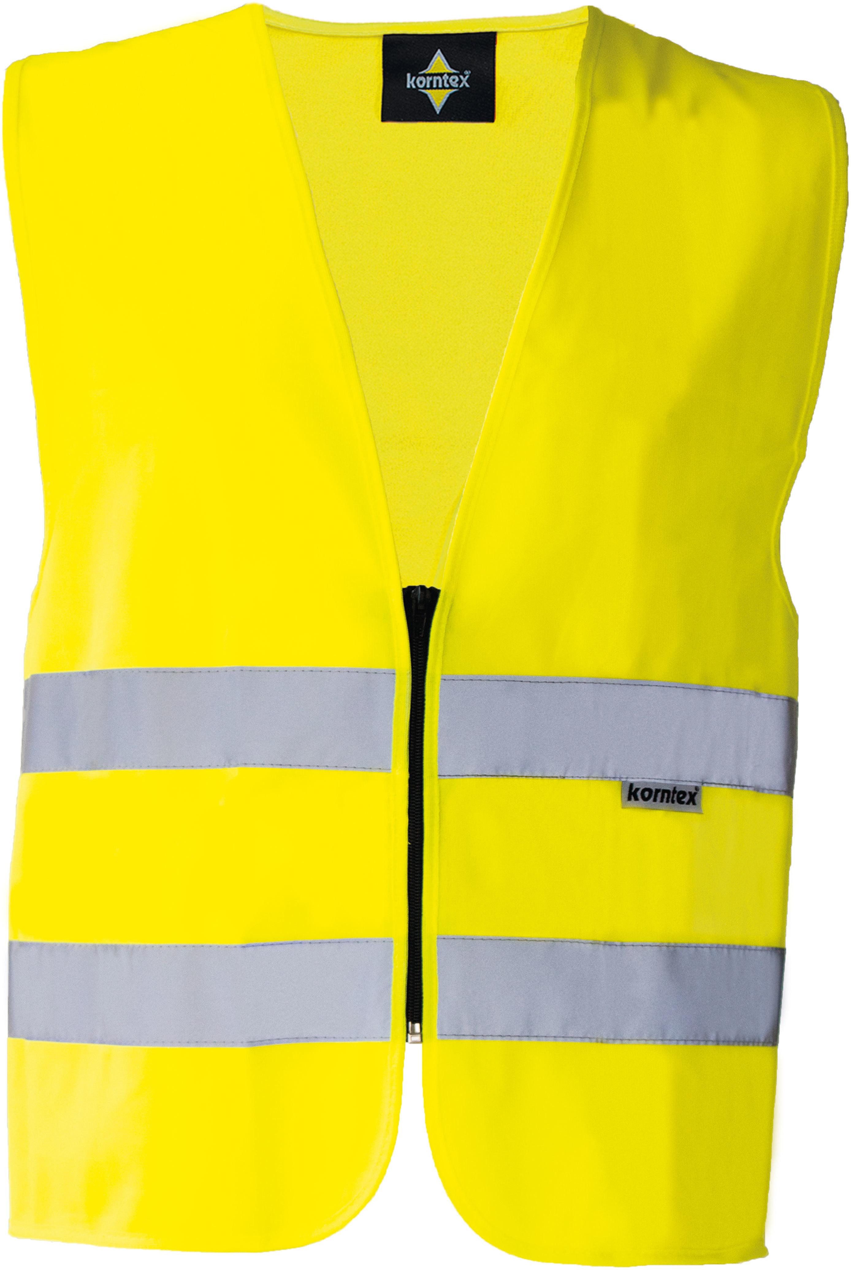 korntex Warnweste Safety Vest With Zipper Warnweste