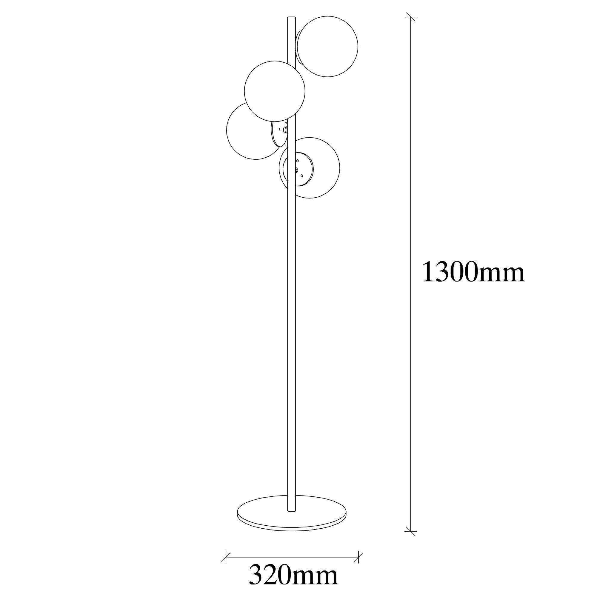 32 32 cm, OPV, Gold, Stehlampe Faze x Metallkörper Opviq