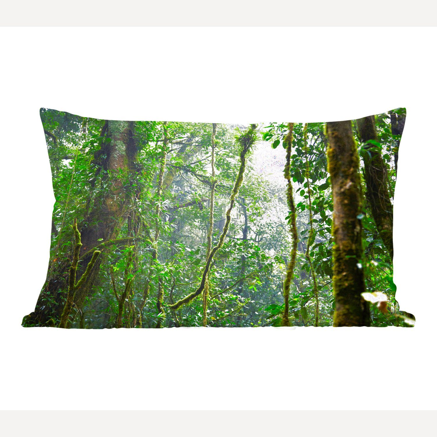 MuchoWow Dekokissen Tropischer Regenwald, Wohzimmer Dekoration, Zierkissen, Dekokissen mit Füllung, Schlafzimmer