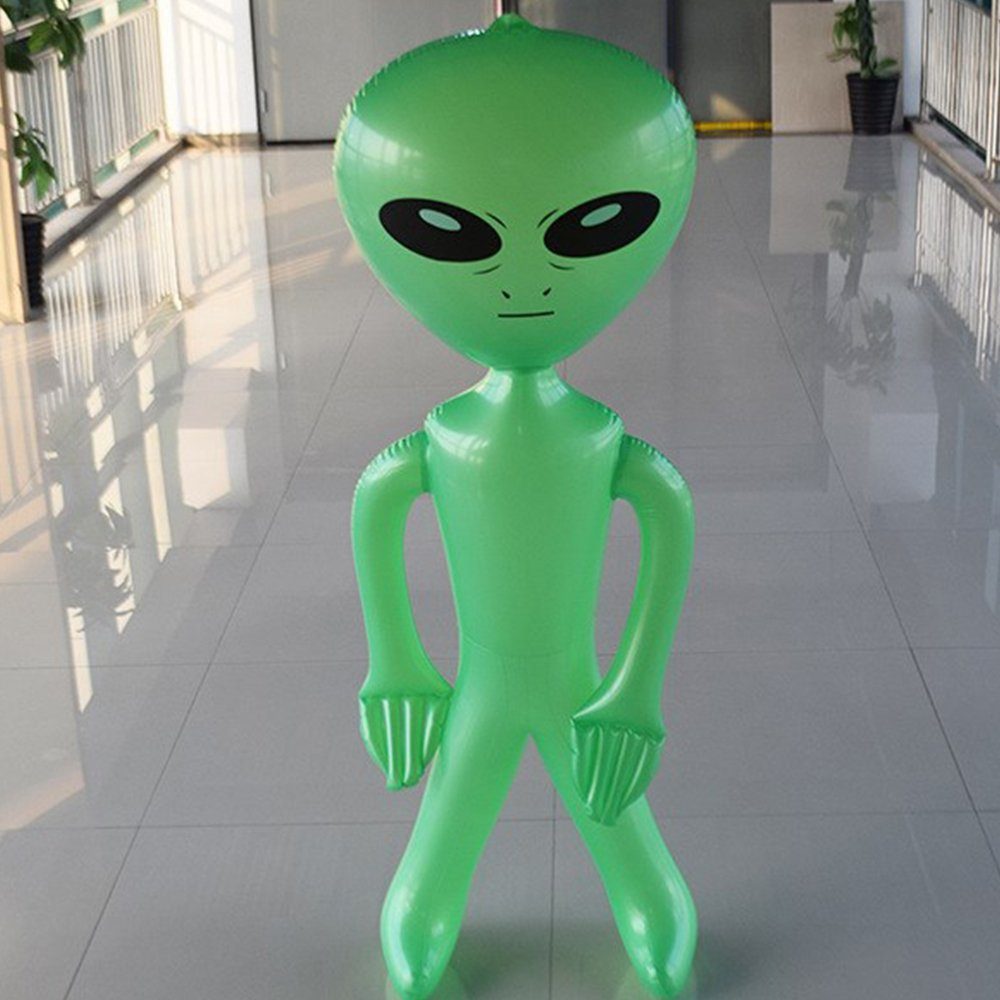 Houhence Luftballon Alien Aufblasbare Spielzeuge Stütze Grün Aufblasbare Alien Mars