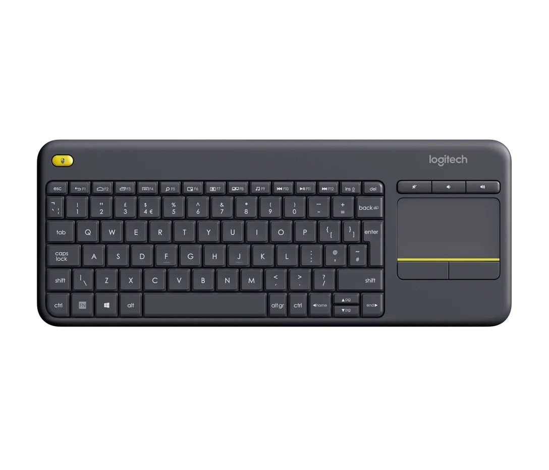 Logitech Wireless Touch Keyboard K400 Plus US-INT'L-Layout Tastatur- und Maus-Set