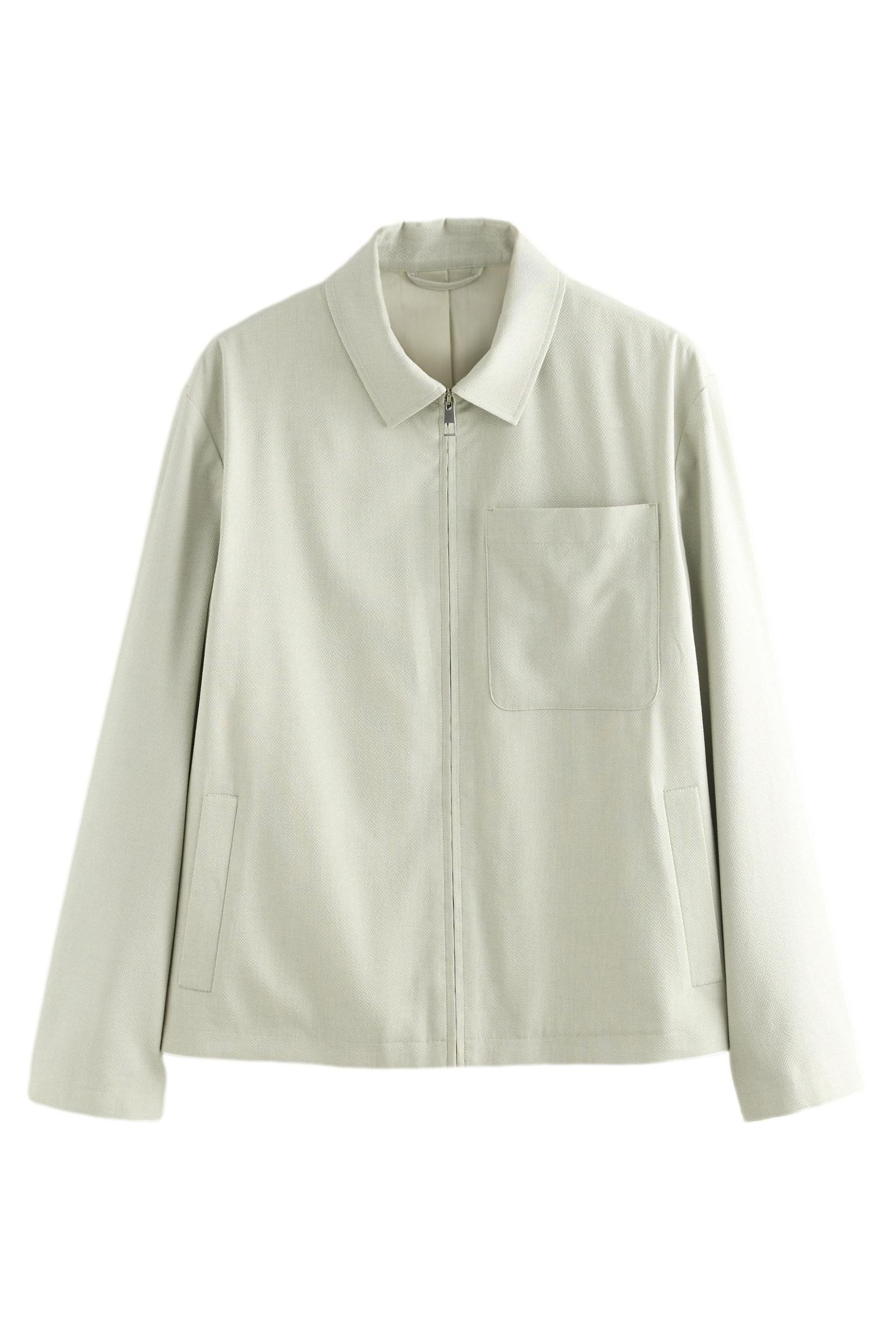 Hemdjacke Leichte Seersucker-Hemdjacke mit Streifenstruktur