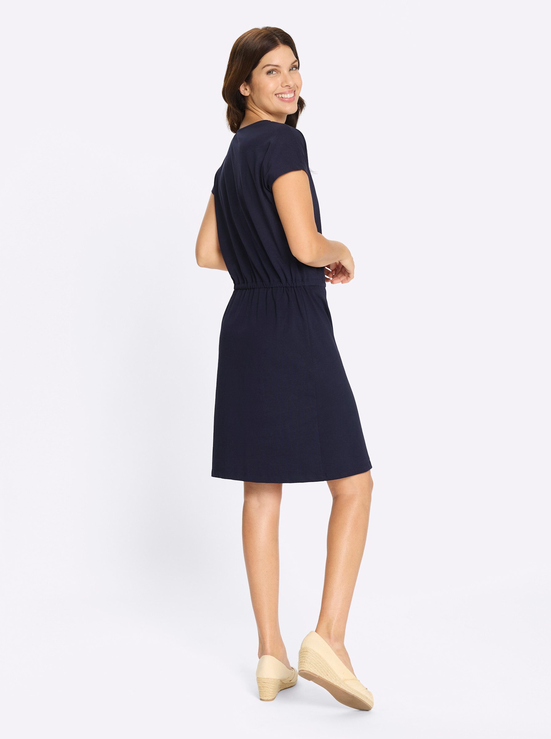 Sieh an! Jerseykleid Jersey-Kleid Kurzarm günstig online kaufen