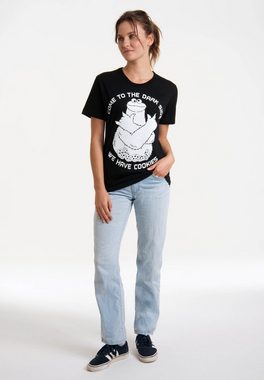 LOGOSHIRT T-Shirt Sesamstrasse – Krümelmonster Dark Side mit lizenziertem Print
