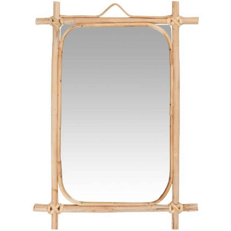 Ib Laursen Spiegel Ib Laursen Wandspiegel mit Bambuskante (35,5x22cm)