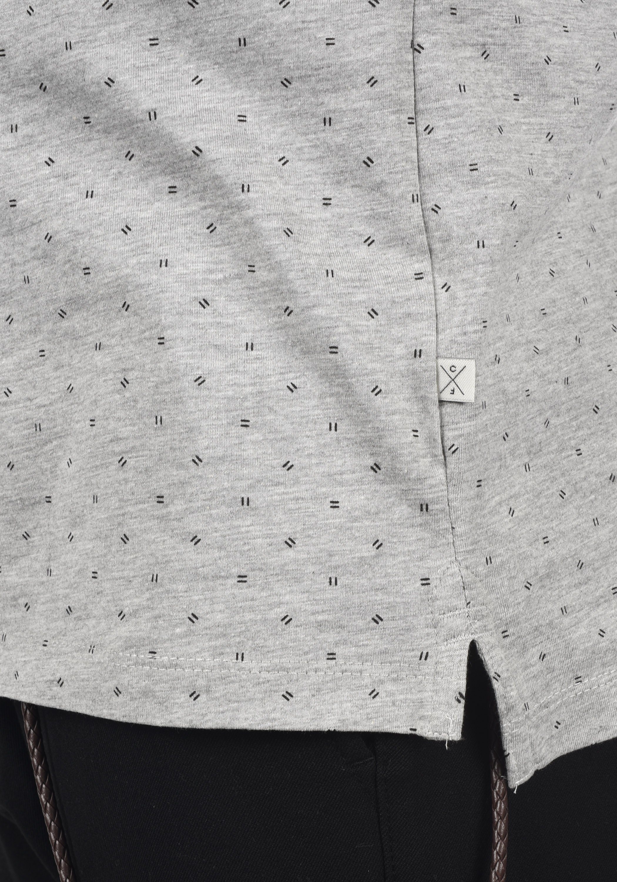 CFTshirt modischen 20502684 grey (50813) Details Casual Friday Poloshirt melange Light mit Polo -