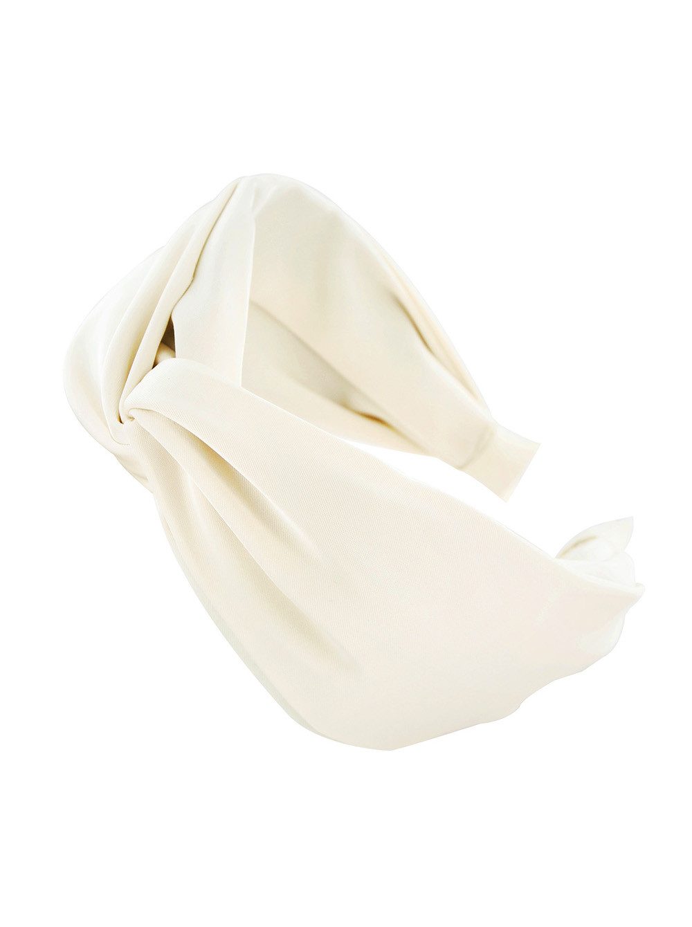 axy Haarreif Breiter Haarreif mit raffinierten Knoten Satin bezogen, Satin bezogen, Vintage Damen Haareifen Haarband