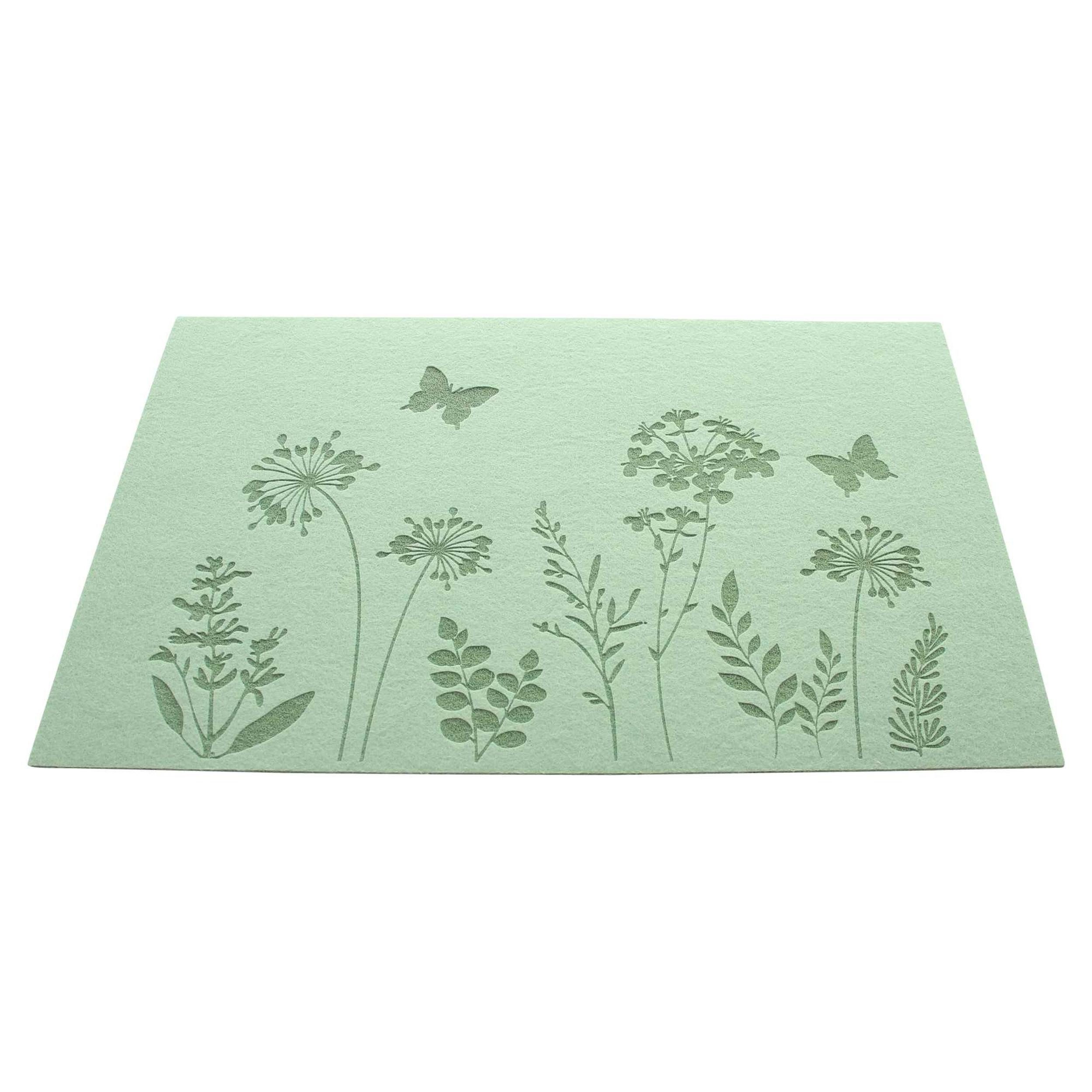 Platzset Platzmatte "Blumenwiese", 4er Set